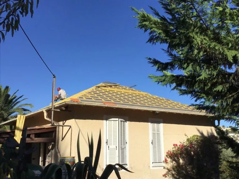 Chantier de toiture realise par notre equipe